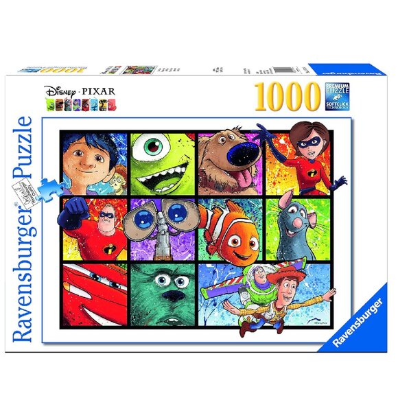 New sealed Ravensburger 1000pcs Puzzle- Disney Pixar Animation Movies - Picture 1 of 16
